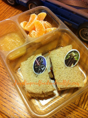 Natural Peanut Butter and Jelly, Clementines and Applesauce