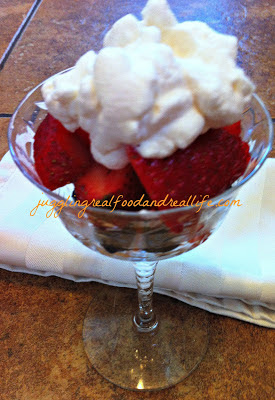 Berries with Homemade Maple Whipped Cream