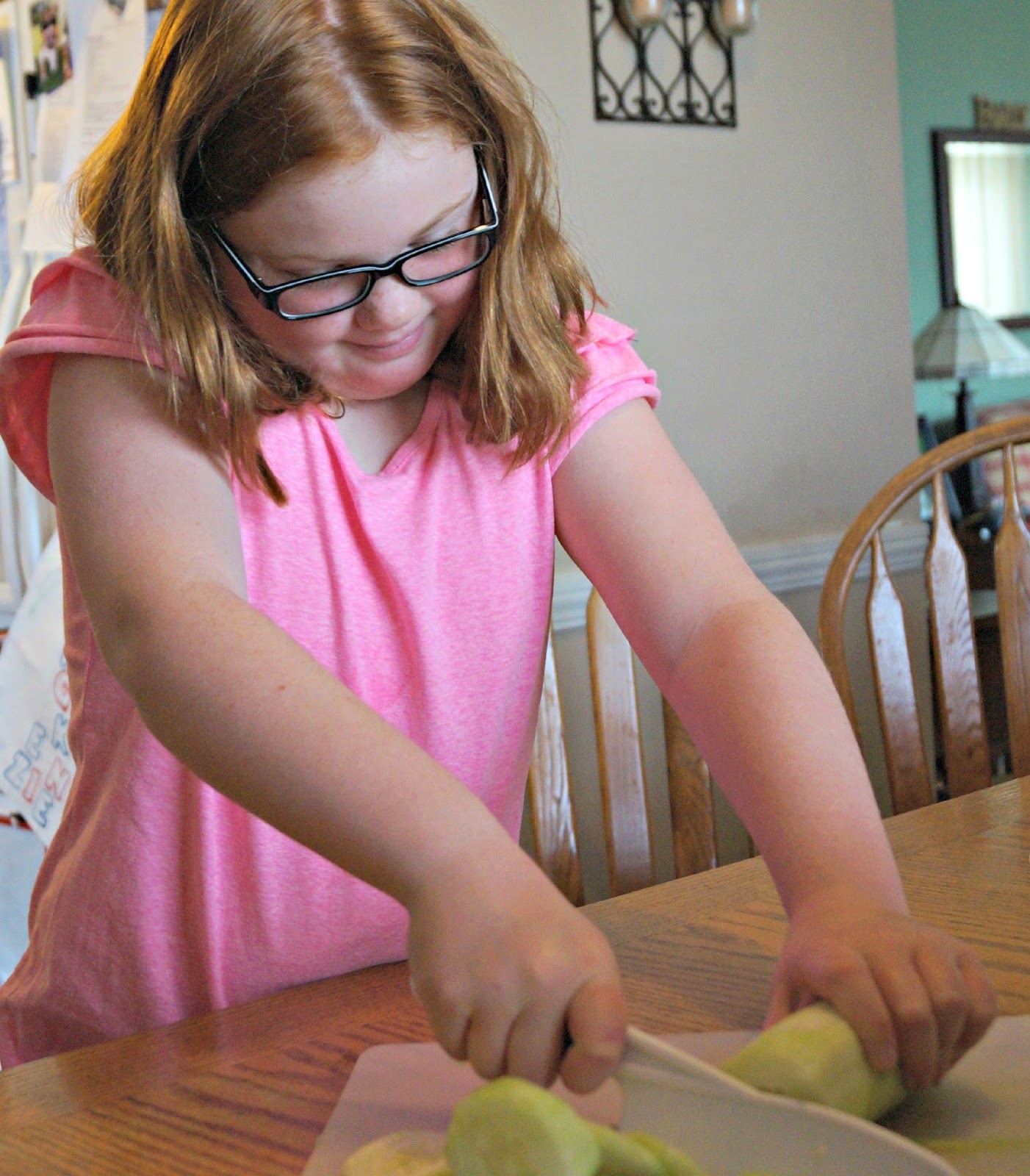 Cutting with Curious Chef Knife