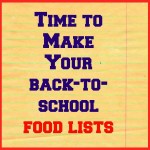 Back-to-school food lists