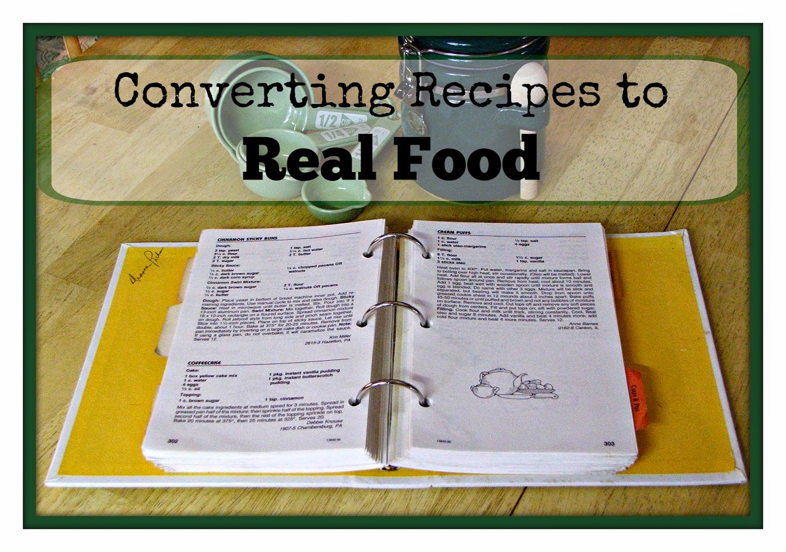 Converting Recipes to Real Food