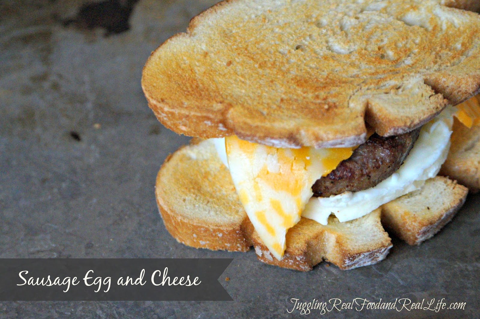 Easy Real Food Recipes: Sausage, Egg, and Cheese Breakfast (Or Anytime) Sandwich