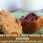 Peanut Butter and Jelly Whole Wheat Muffins