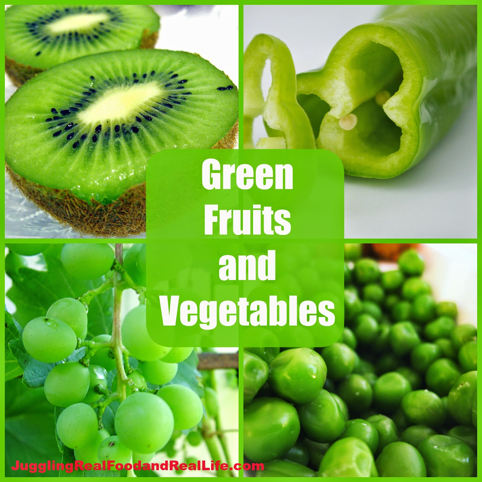 Powerful Nutrition:  Green Fruits and Vegetables