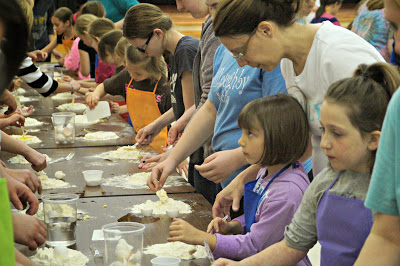 Girl Scouts participating in Food Revolution Day