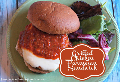 Quick and Easy No Recipe Meal – Grilled Chicken Parmesan Sandwich