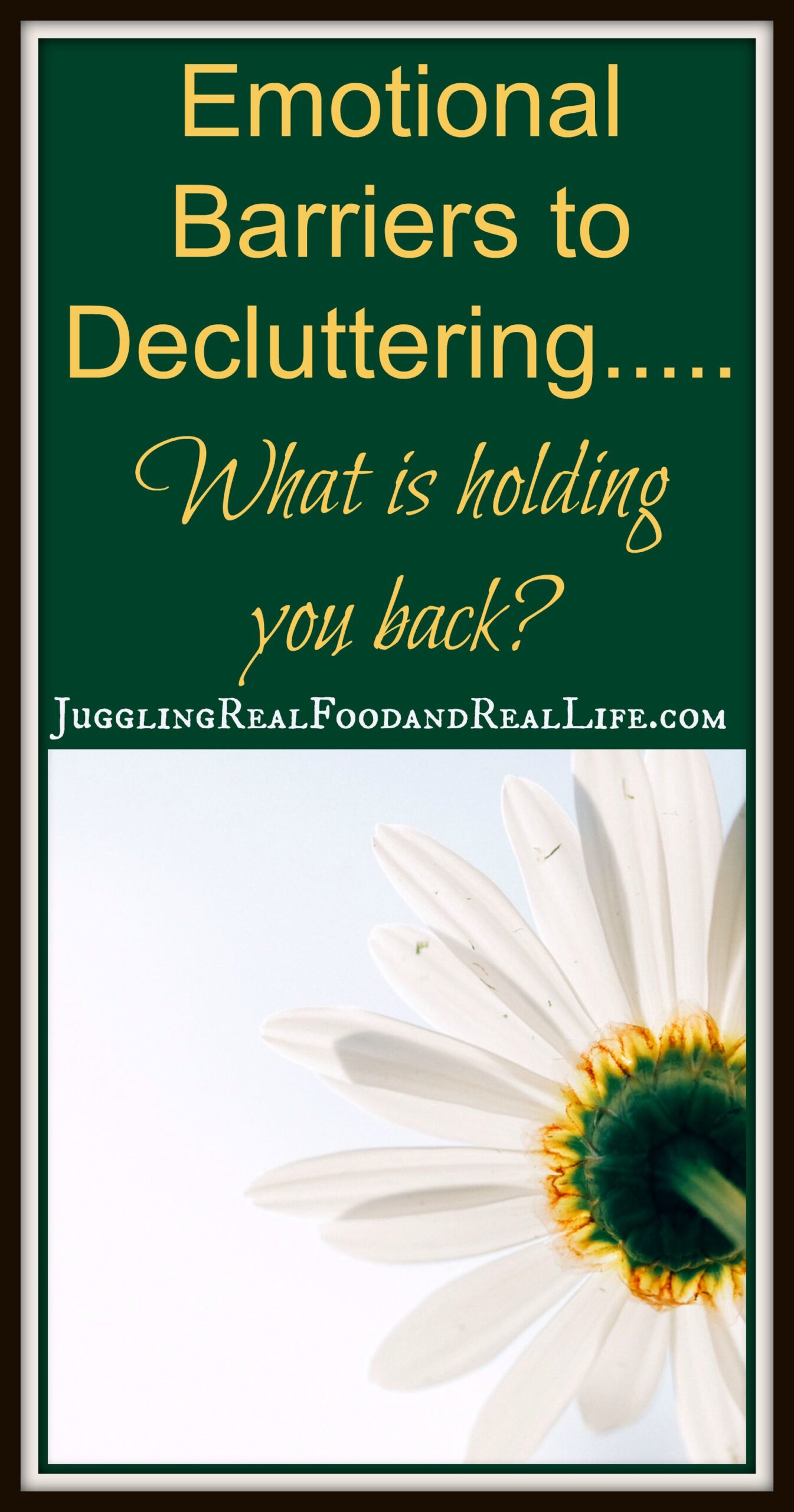 Real Life: Emotional Barriers to Decluttering