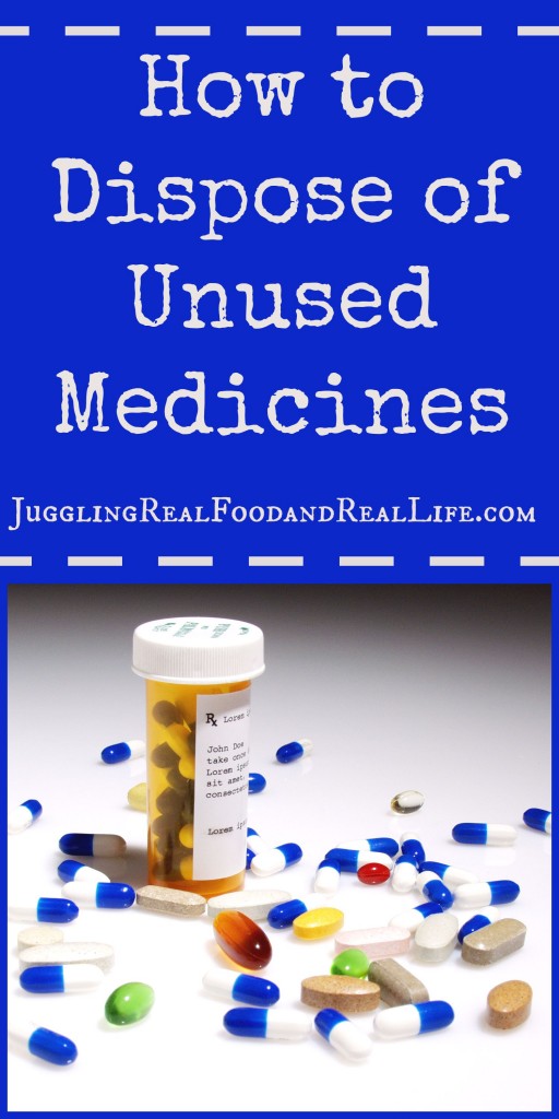 How to dispose of unused medicines