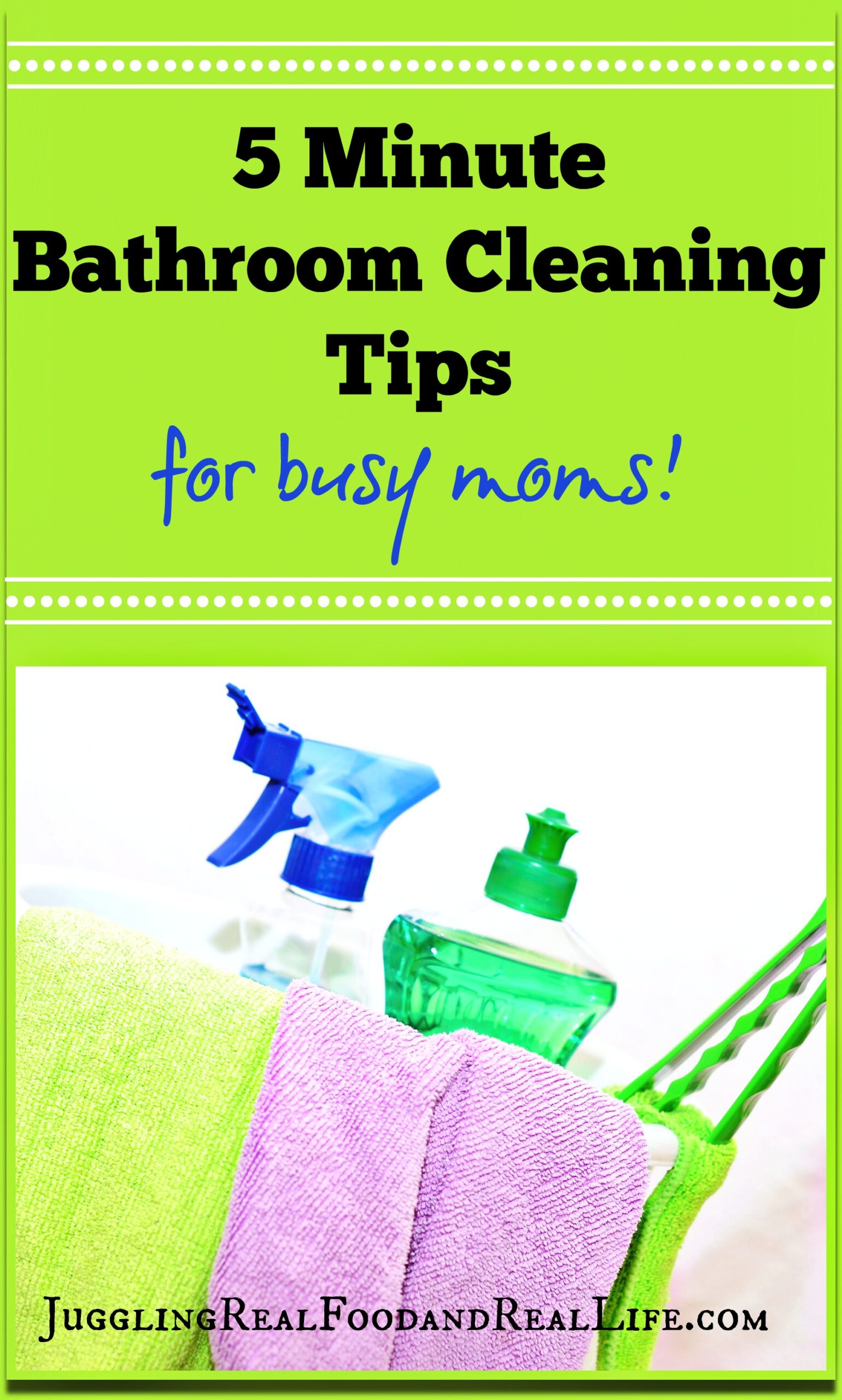 5 Minute Bathroom Cleaning Tips for Busy Moms