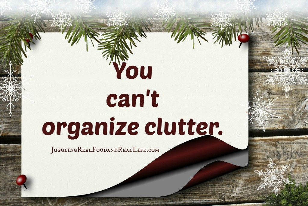 Holiday Clutter Clean Up