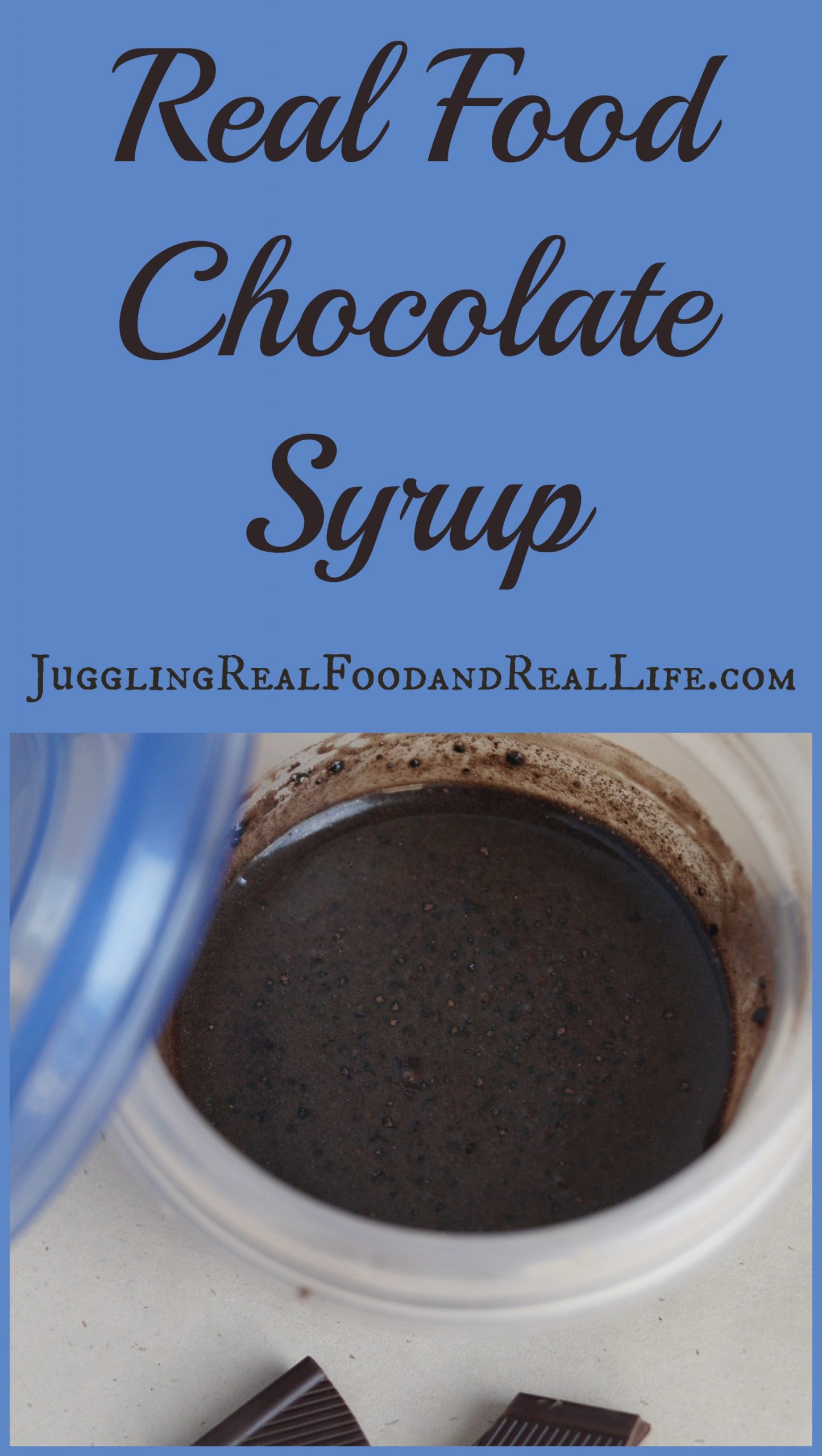 Real Food Chocolate Syrup