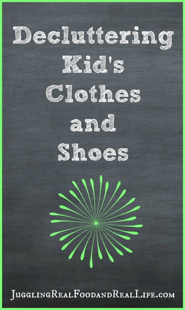 Decluttering Kids Clothes and Shoes