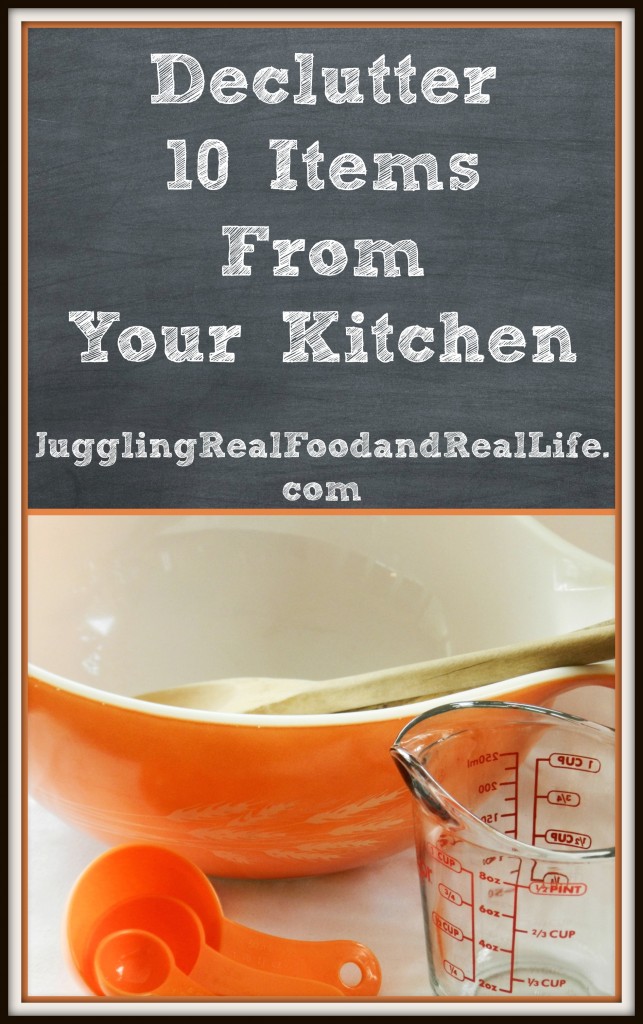 Decluttering the kitchen