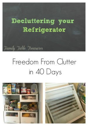 Decluttering your refrigerator