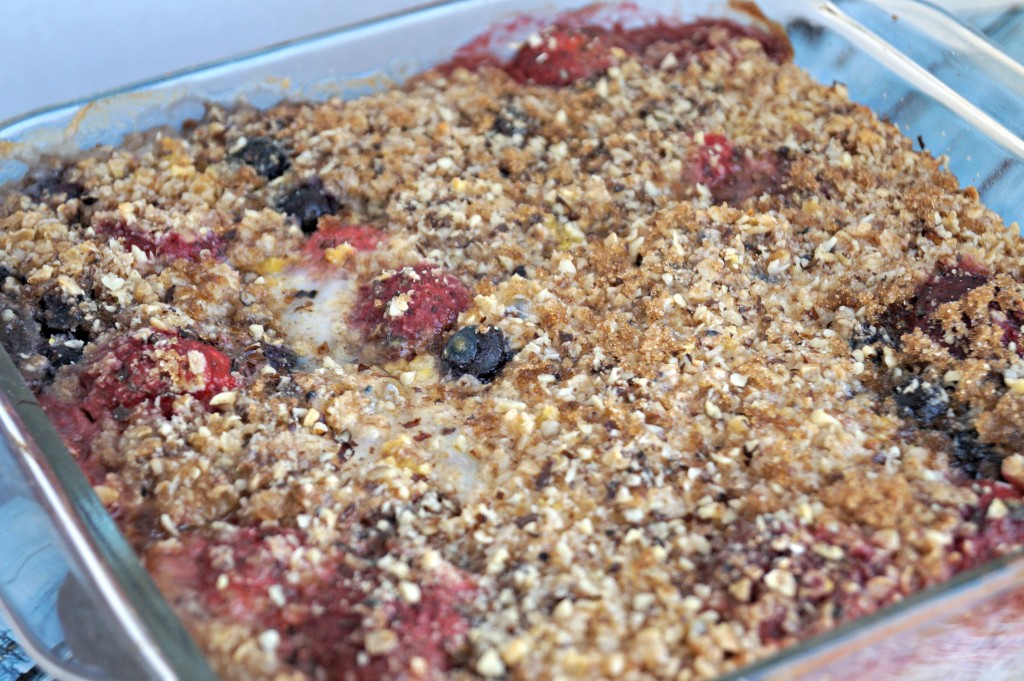 Strawberry-Blueberry-Banana-Baked Oatmeal