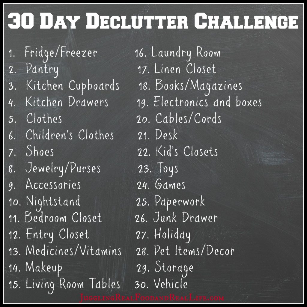 30daydeclutterlist