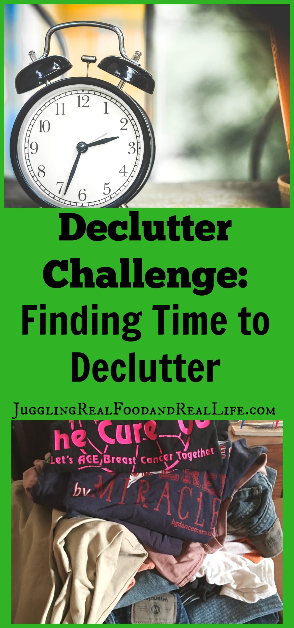 Declutter Challenge:  Finding Time To Declutter